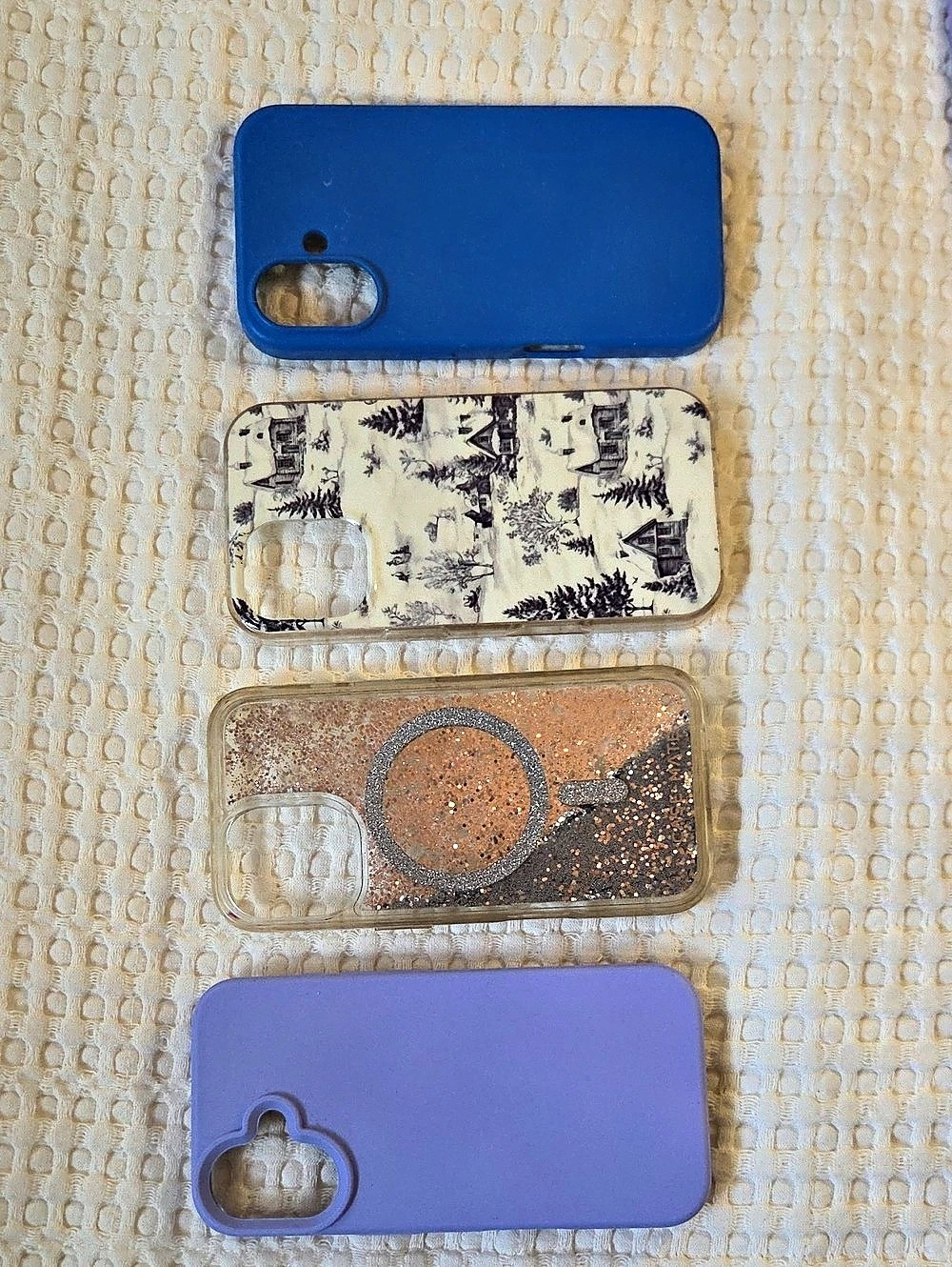 Apple IPhone 16 Case Lot Blue Purple Clear Cases